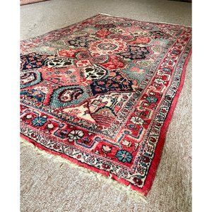 Vintage Persian Sarouk Carpet 40”X64”